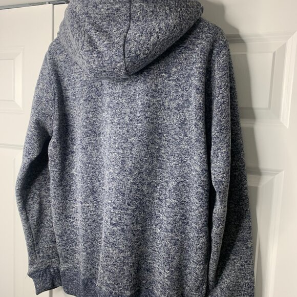 Quiksilver, MensHoodie, Winter, Cozy.FullZip, XLSize, Blue&Grey,SurfStyle,Casual - Picture 8 of 16